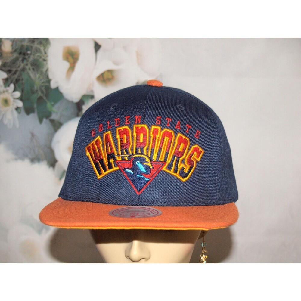 Mitchell & Ness Golden State Warriors Blue Snap-Back Hat Unisex Adult NBA